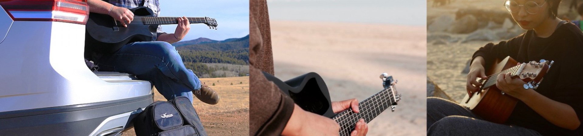 Collapsible Carbon & Wood Guitatrs