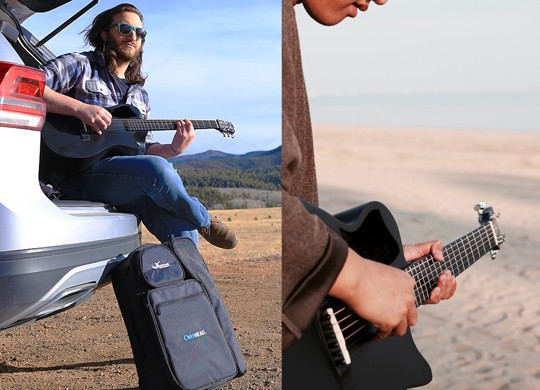 Collapsible Carbon & Wood Guitatrs